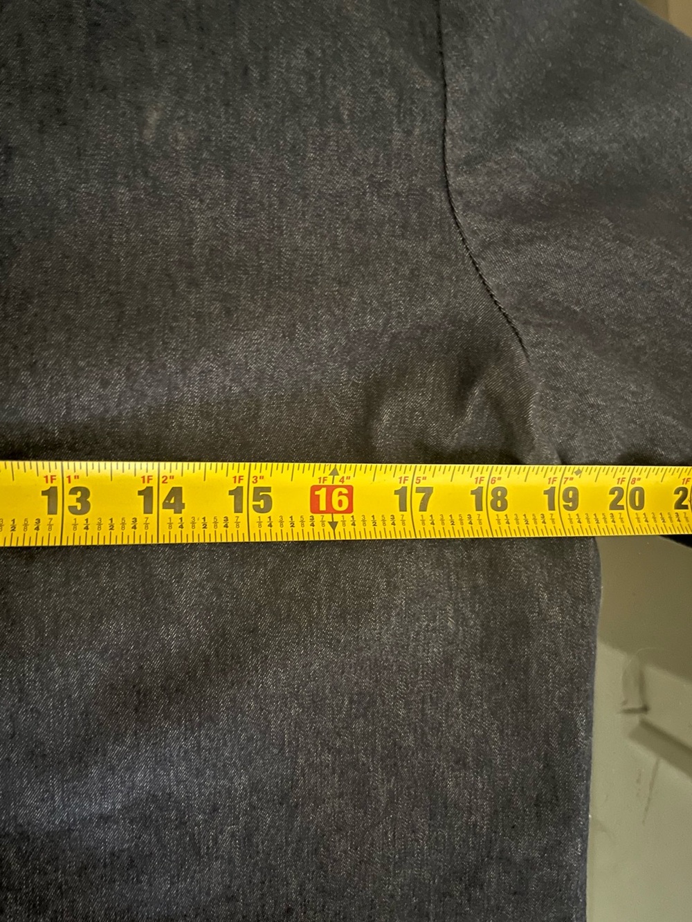 Talbots Dark Blue Denim Button-Front Long-Sleeved Top - Picture 5 of 7